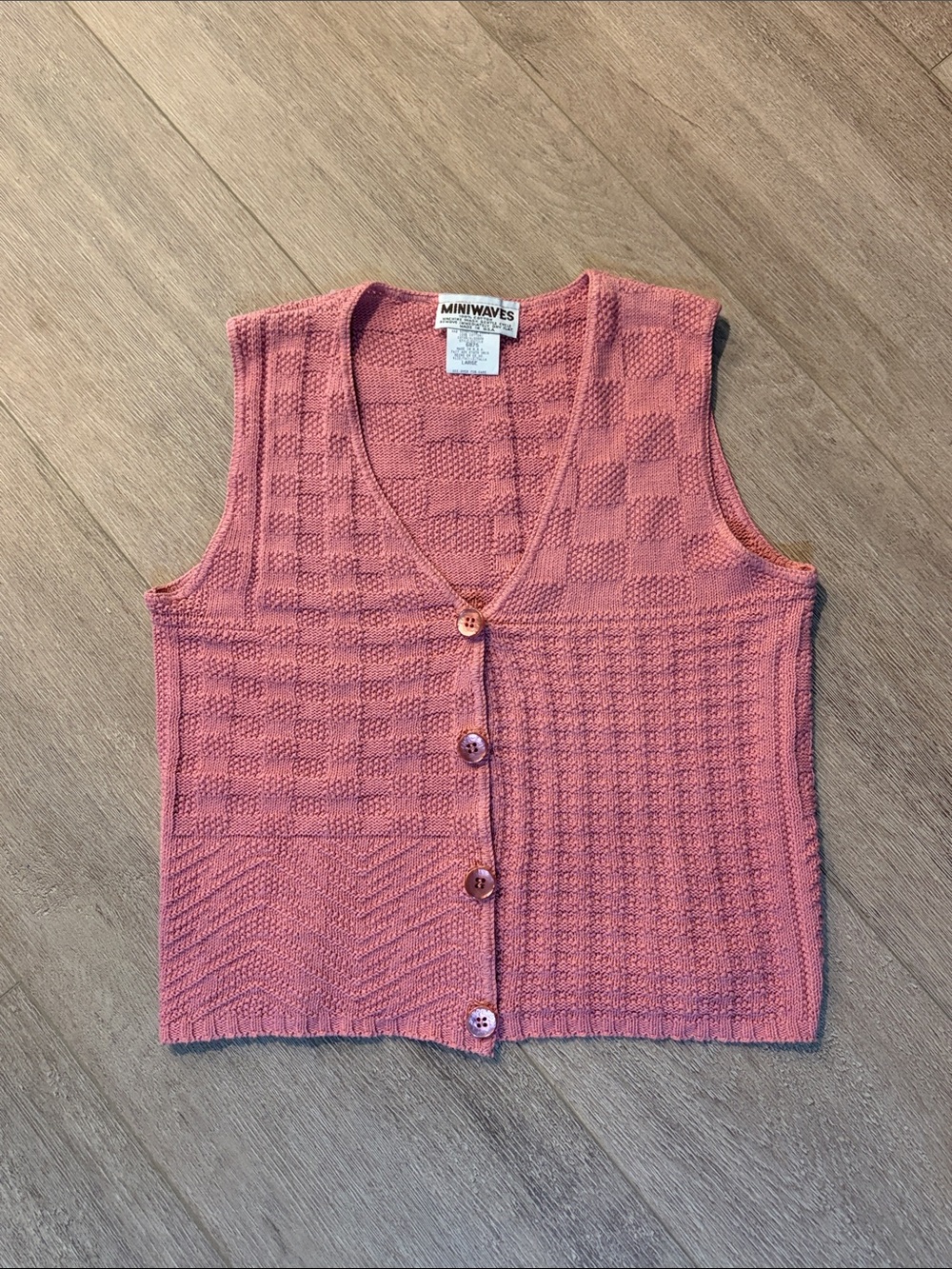 Mini Waves Knit Tank Vest